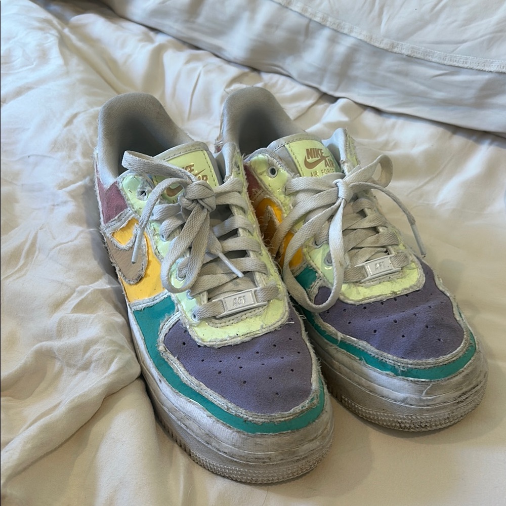 pastel nike tear away shoes